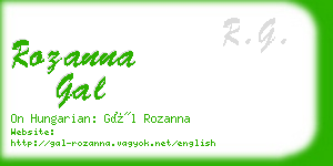 rozanna gal business card